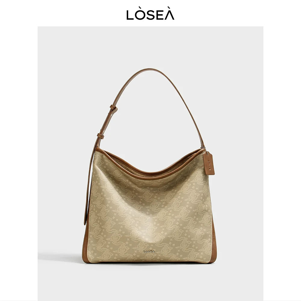 LOSEA Ruyi Moire Simple Atmospheric Tote Bag