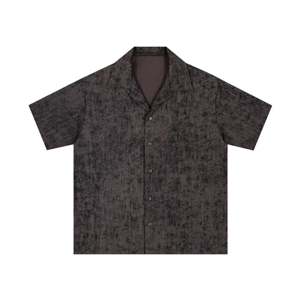 PUBLICRADIO Ice Silk Cotton Cuban Collar Shirt