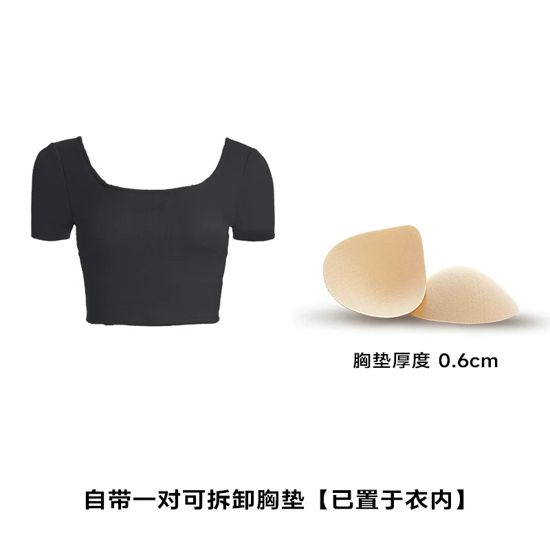 ABMY Back Hollow Strap with Chest Pad Tee