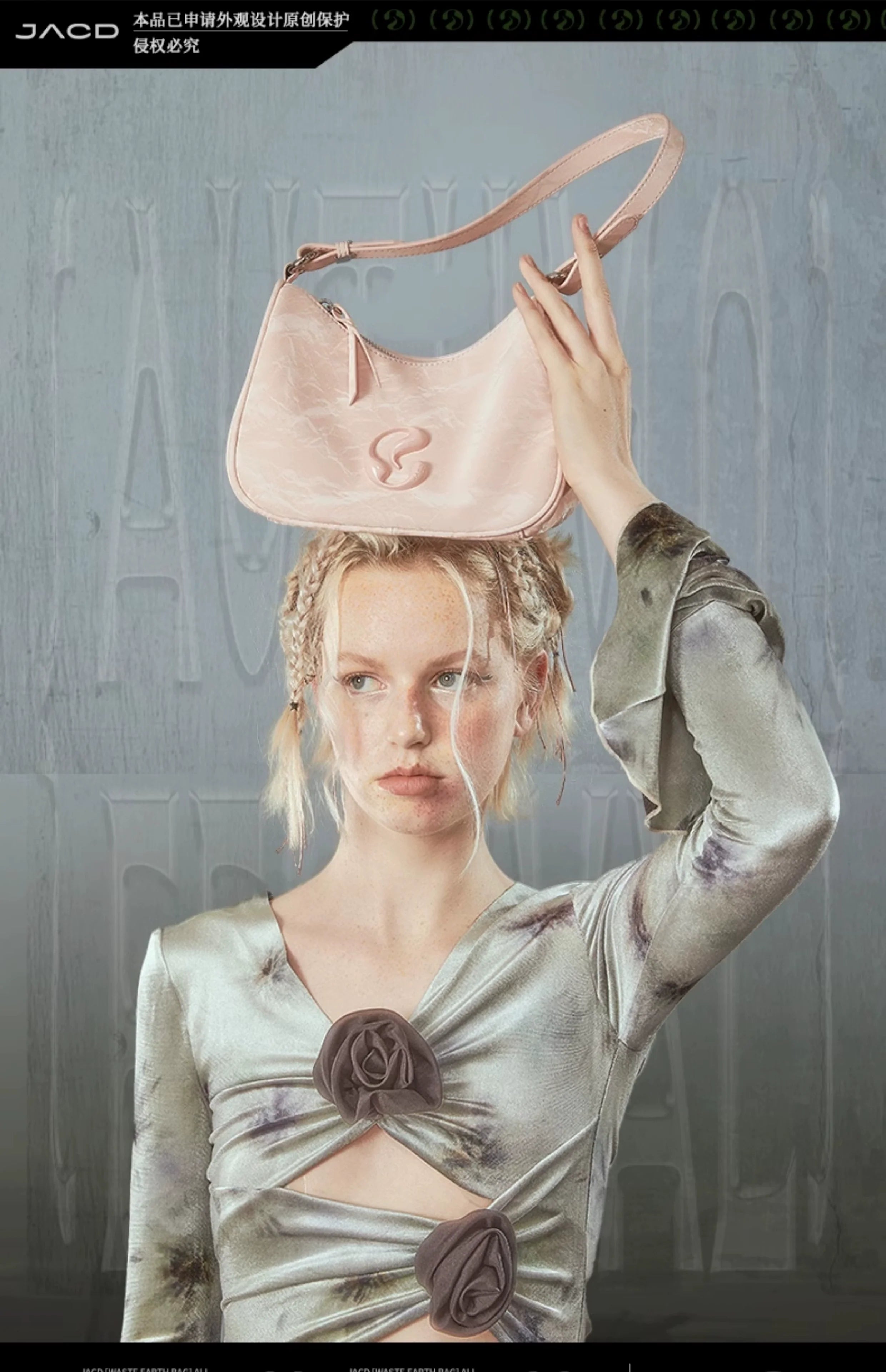 JACD Shoulder Cross Crescent Armpit Bag