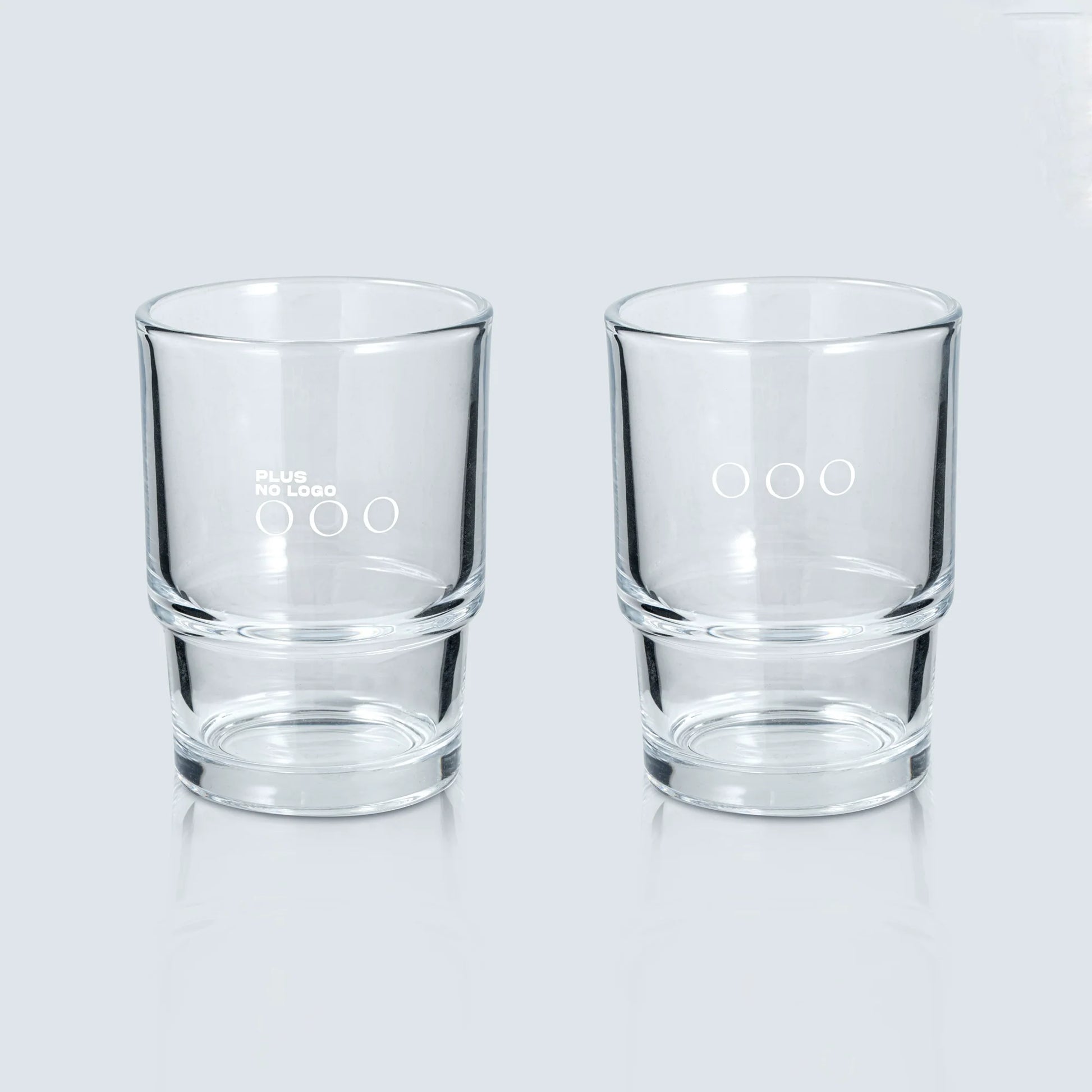 PLUS NO LOGO Transparent Glass Cold Drink Hot Drink Coffee Cup