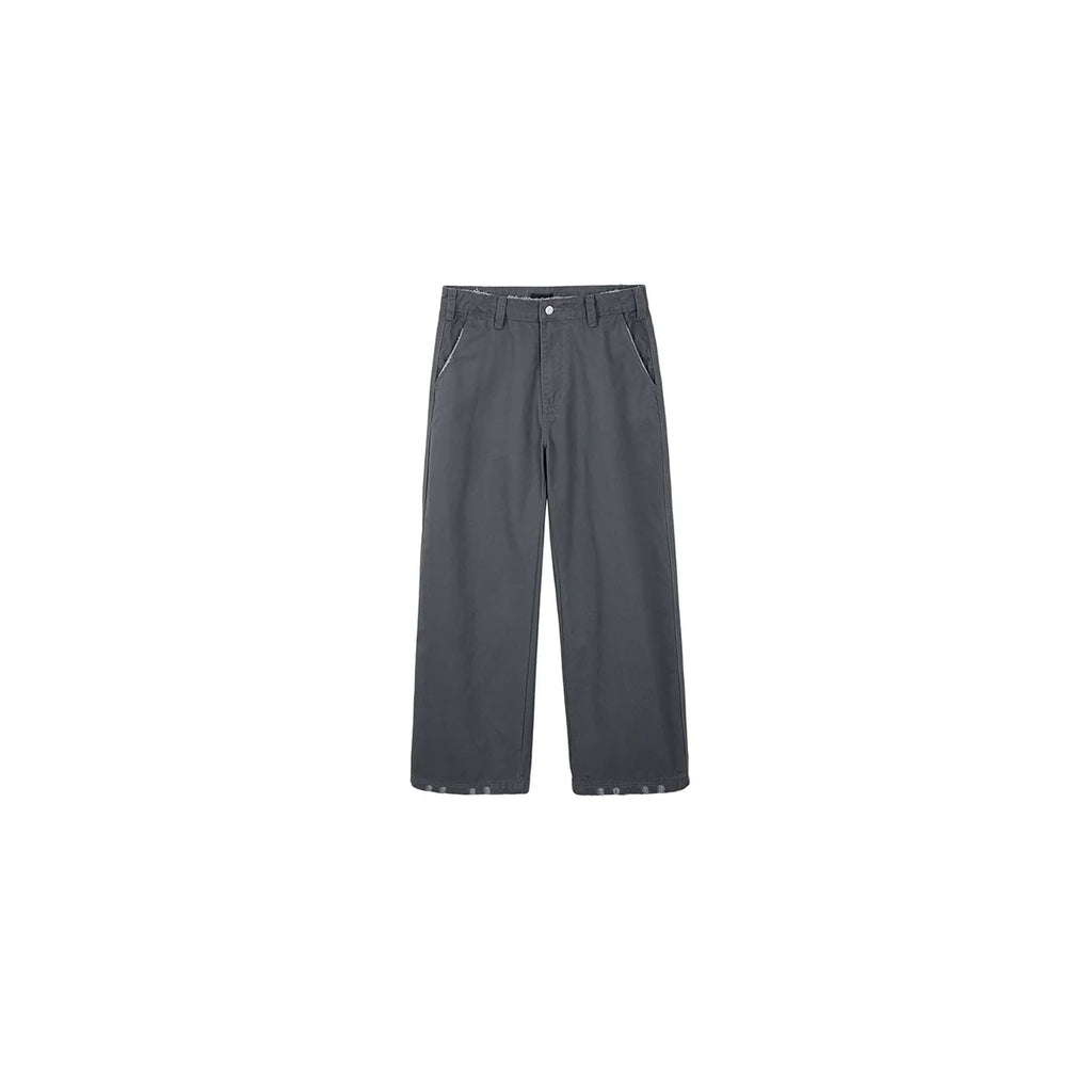 PLUS NO LOGO Washed and Old Loose Straight-leg Pants