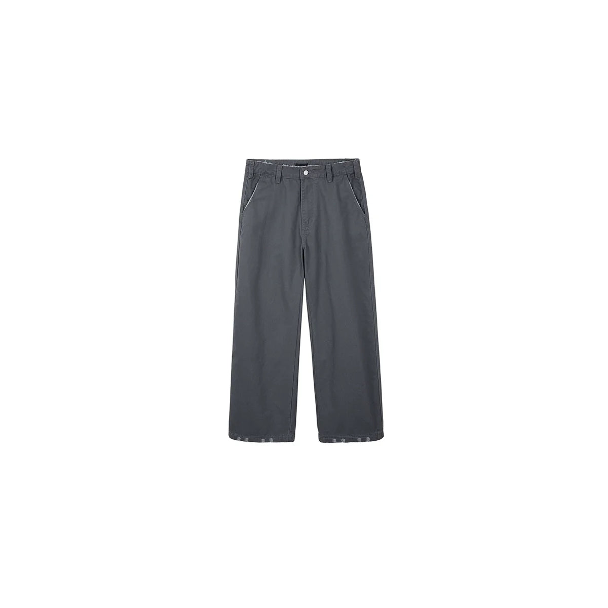 PLUS NO LOGO Washed and Old Loose Straight-leg Pants