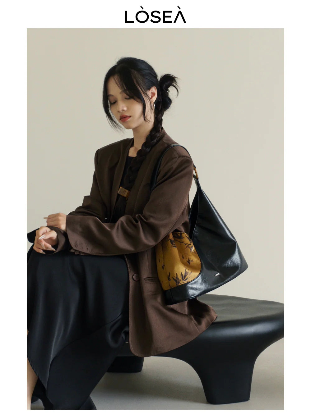 LOSEA Old Money Style New Chinese Style National Style Tote Bag