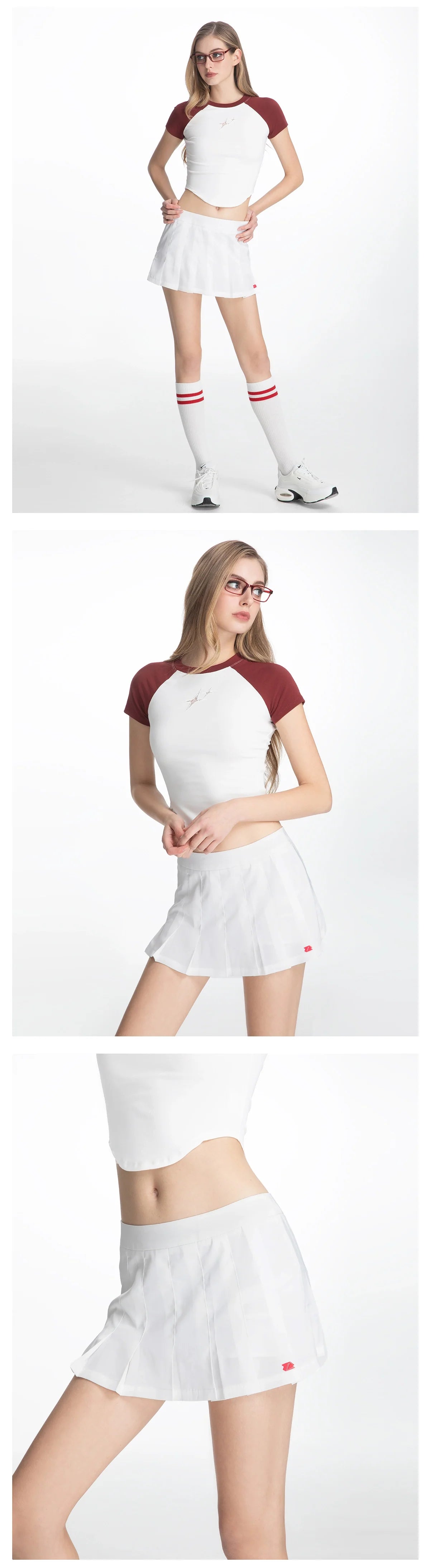 ABMY Hottie Low Waist Super Short Pleated Skirt