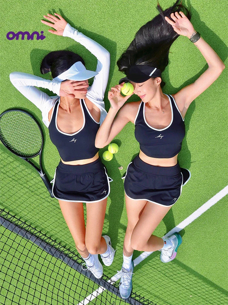 ABMY I-shaped Tennis Sports Sling Vest with Chest Pad