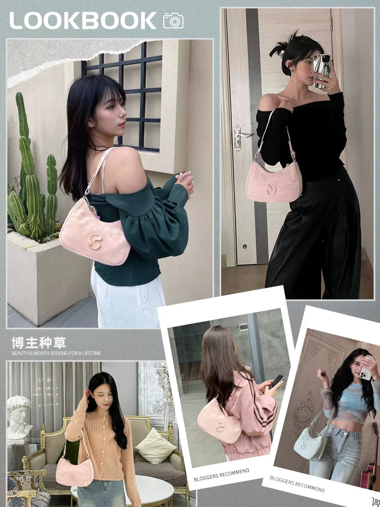 JACD Shoulder Cross Crescent Armpit Bag
