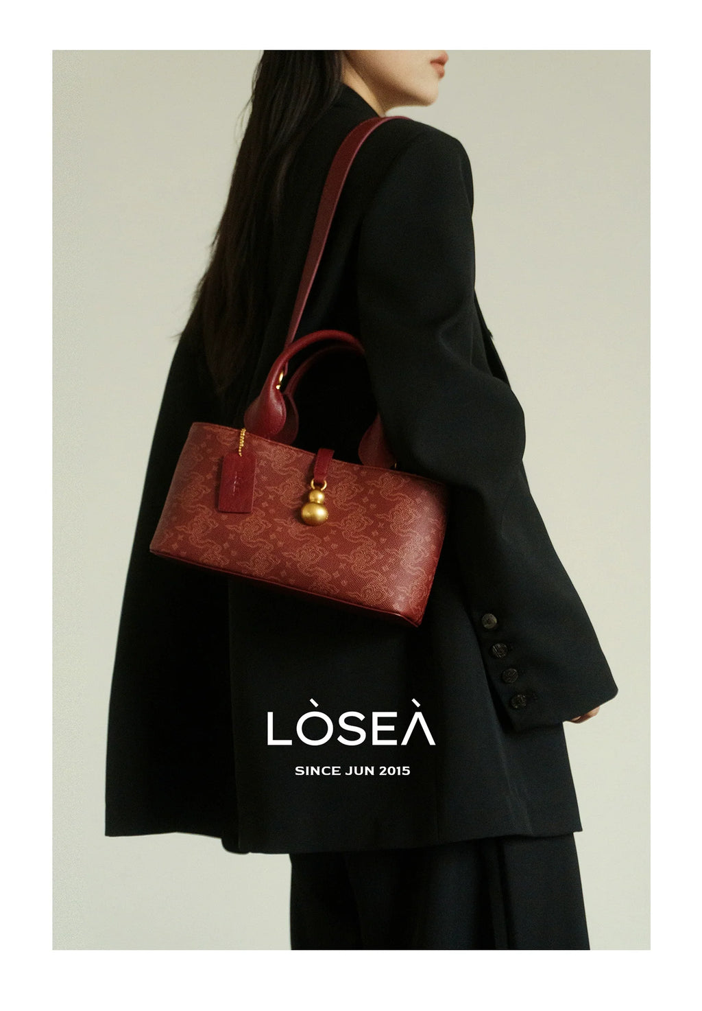 LOSEA New Chinese Ruyi Moire Concubine Bag