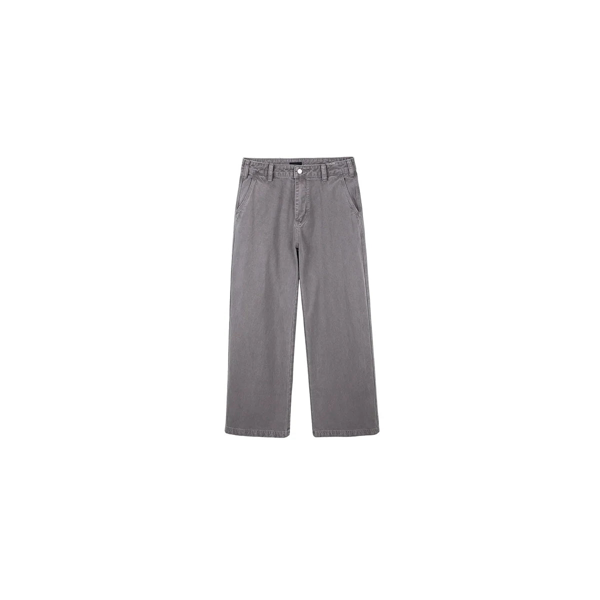 PLUS NO LOGO Washed and Old Loose Straight-leg Pants