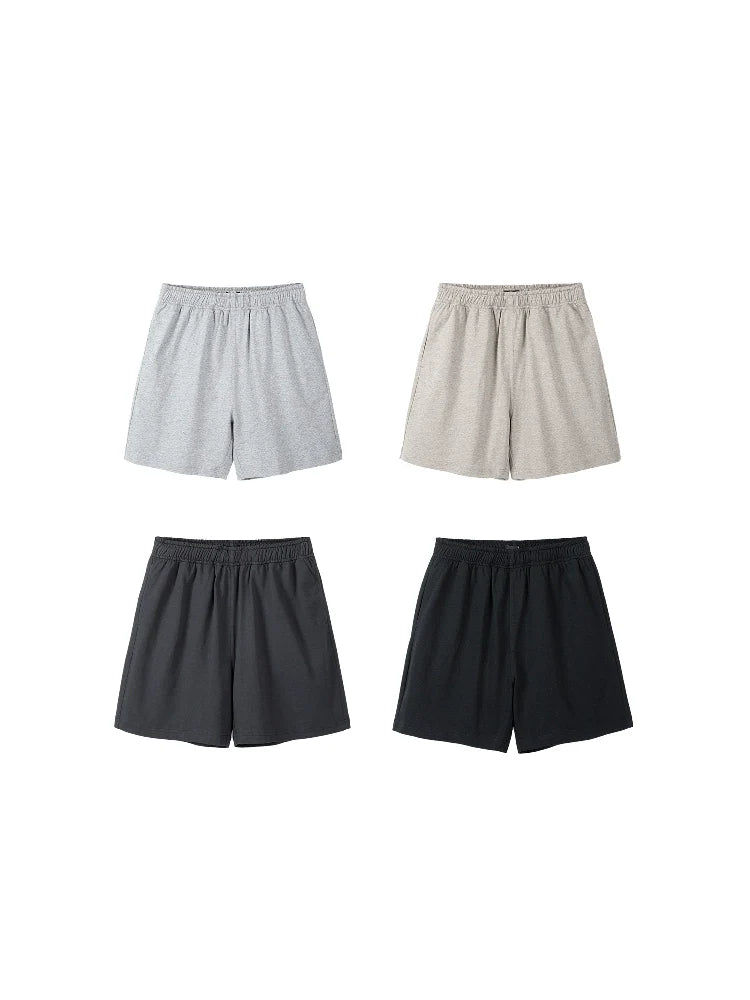 PLUS NO LOGO Thin Elastic and Breathable A-word Sports Shorts