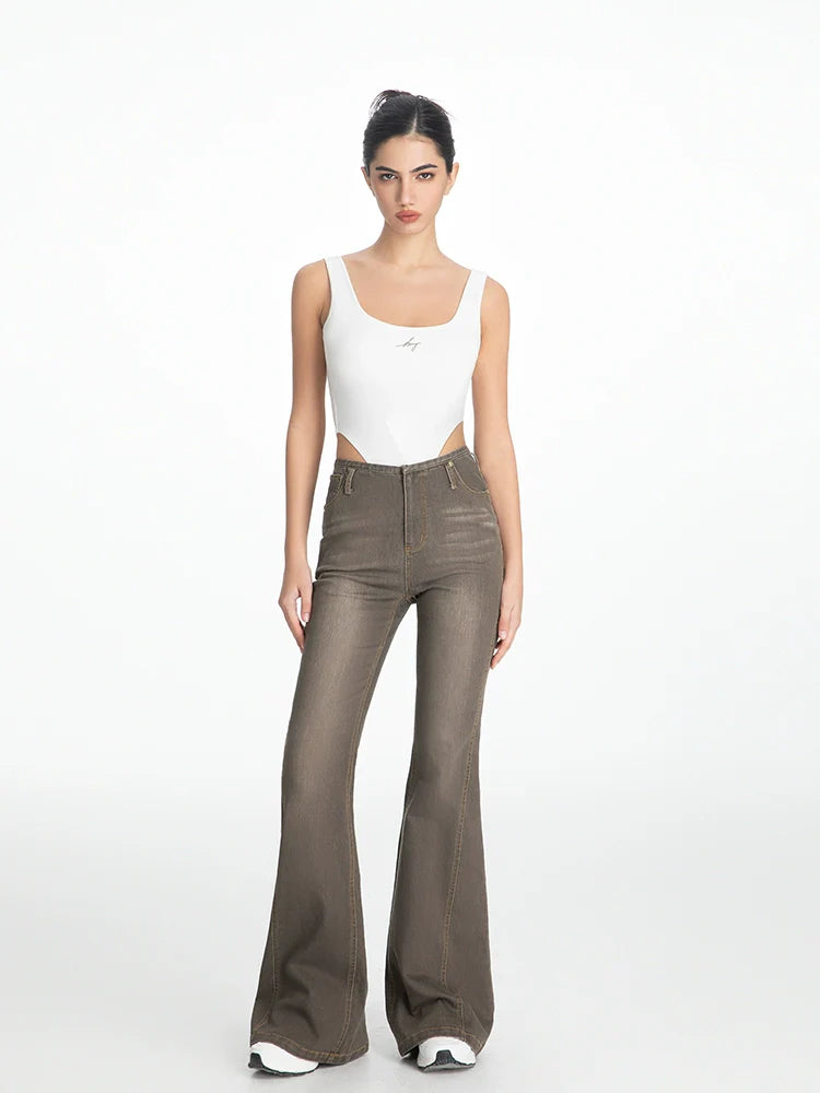 ABMY American Retro Micro-pull Jeans