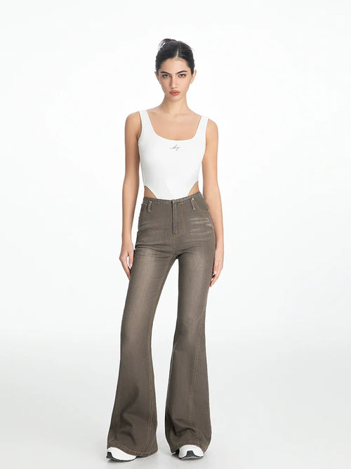 ABMY American Retro Micro-pull Jeans