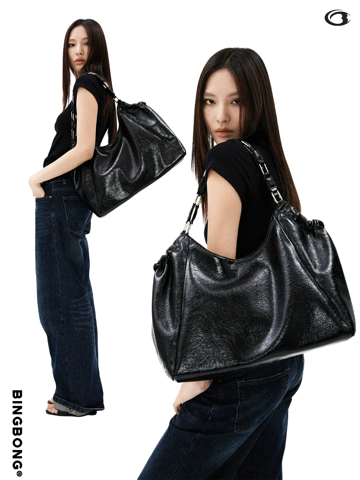 BINGBONG Popped Pleated Retro Cool Spicy Tote Bag
