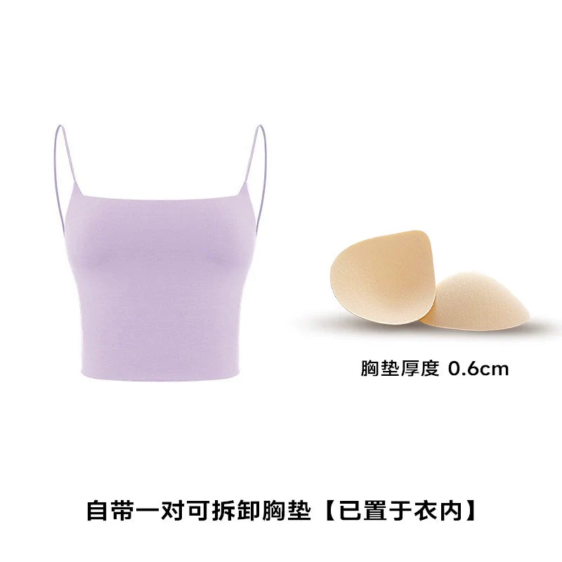ABMY Self-contained Chest Pad Sexy and Thin Versatile Vest