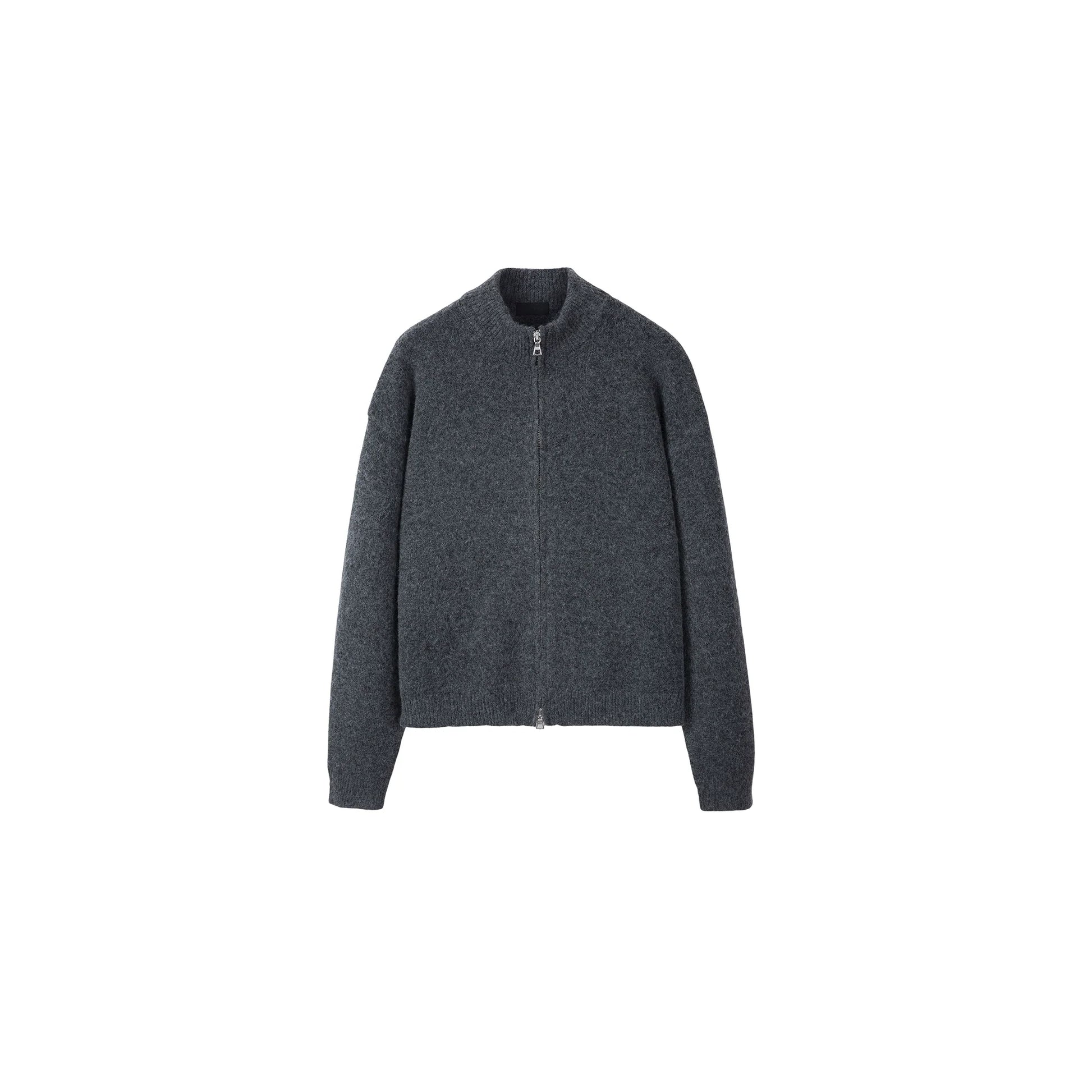 PLUS NO LOGO Double Zipper Sweater Cardigan