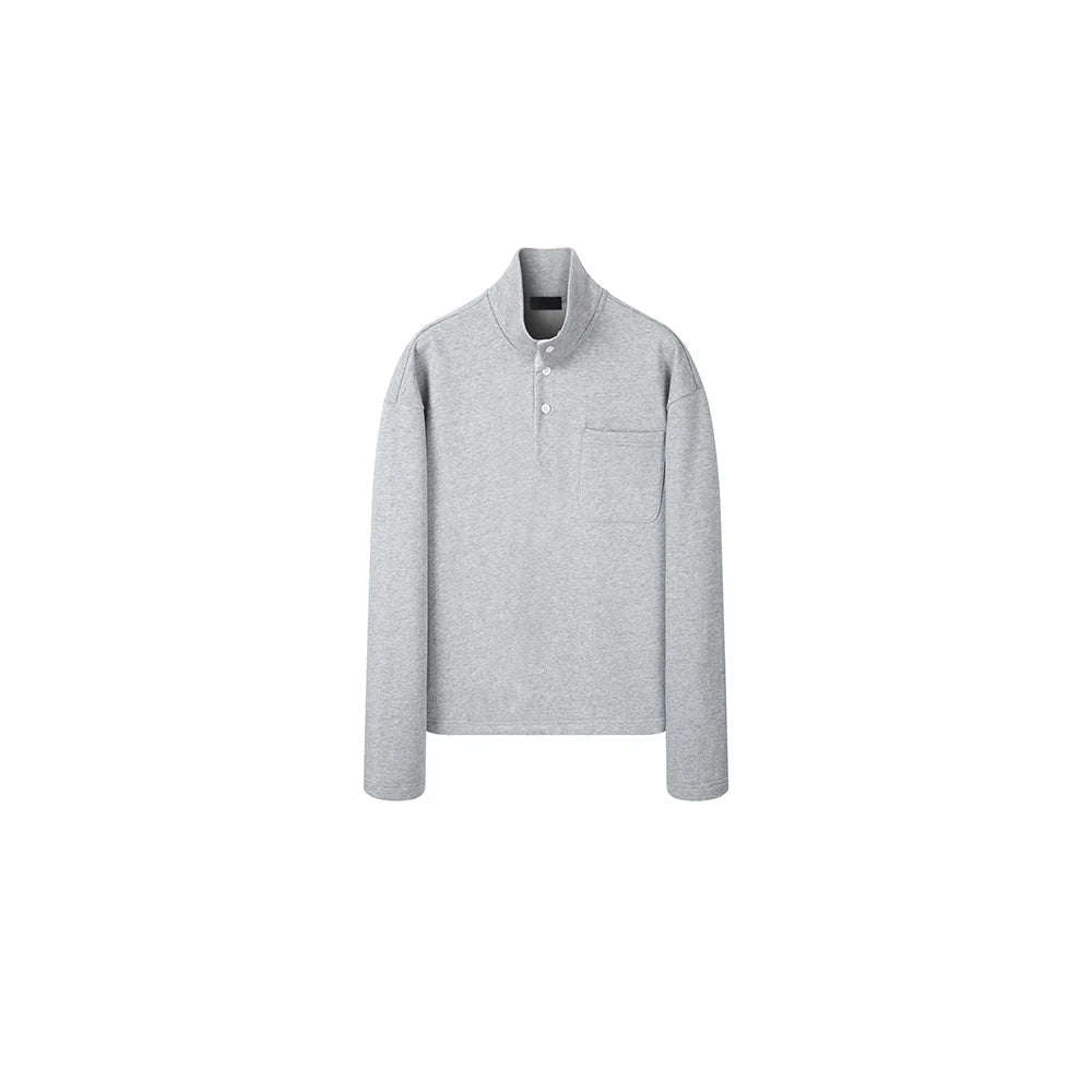 PLUS NO LOGO Button Pocket Sweater