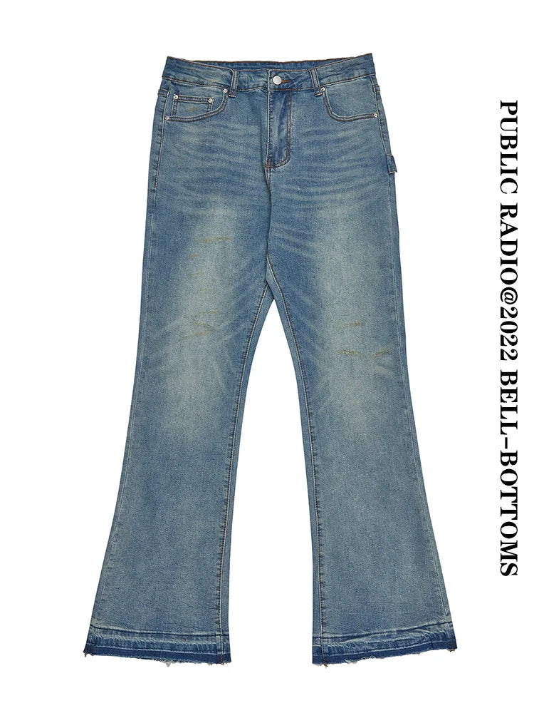 PUBLICRADIO Versatile Denim Flared Pants