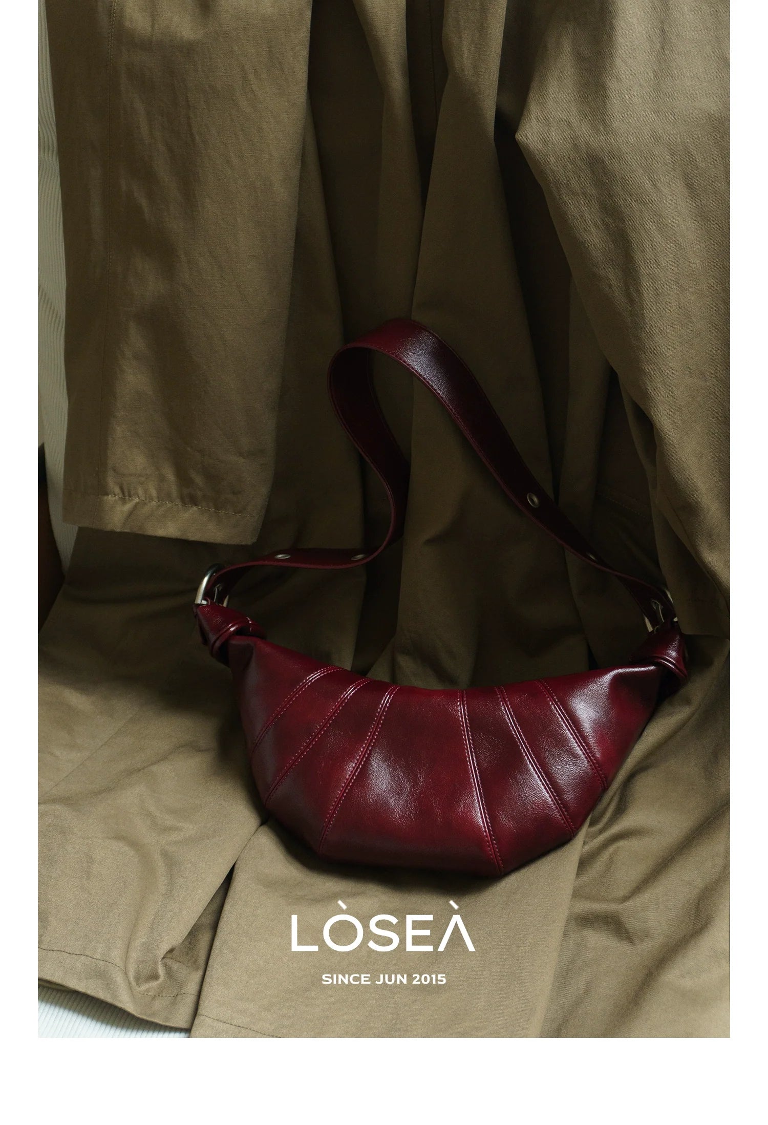 LOSEA Premium Textured Versatile Retro Shoulder Crossbody Bag