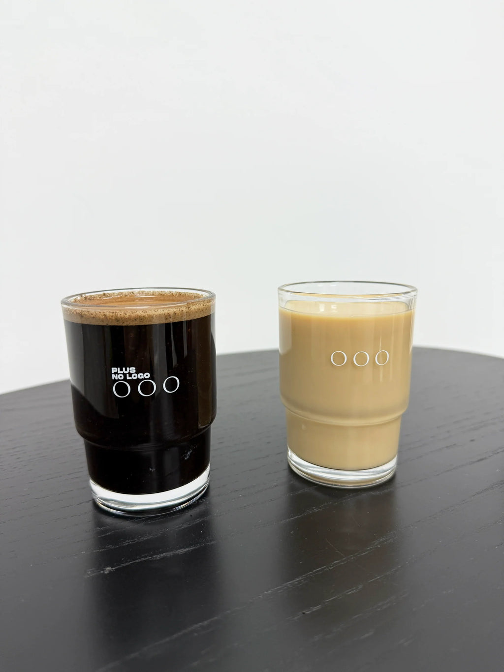 PLUS NO LOGO Transparent Glass Cold Drink Hot Drink Coffee Cup