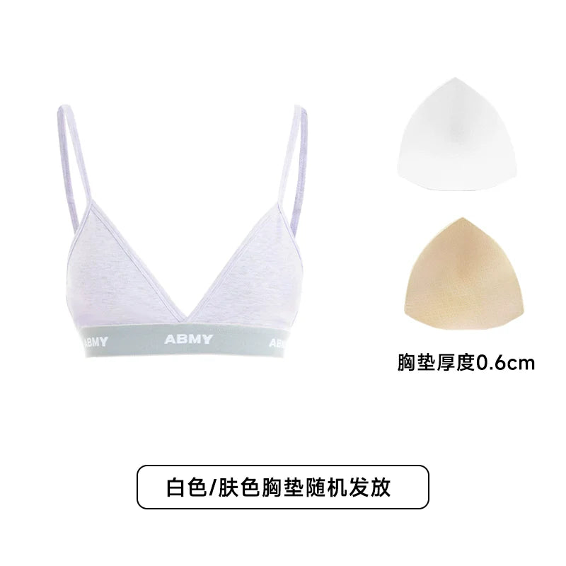 ABMY Triangle Cup Multi-color Steel-rimless Back Bra