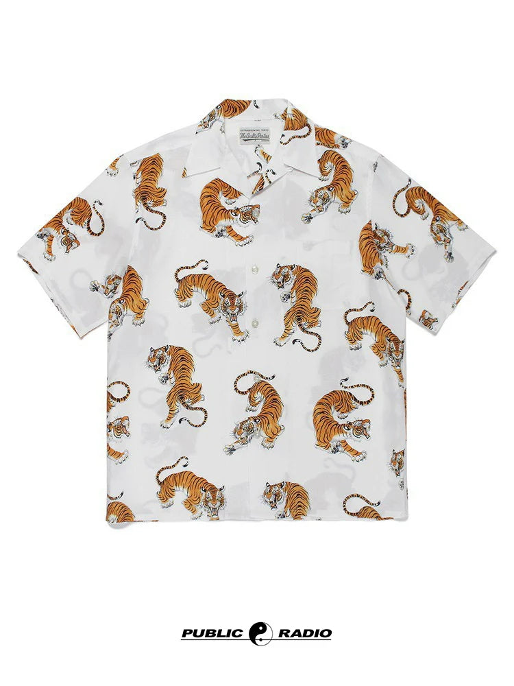 PUBLICRADIO Cuban Collar Casual Versatile Shirt