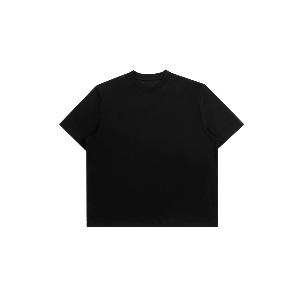 PLUS NO LOGO Small Neckline Short Wide Cool Tee