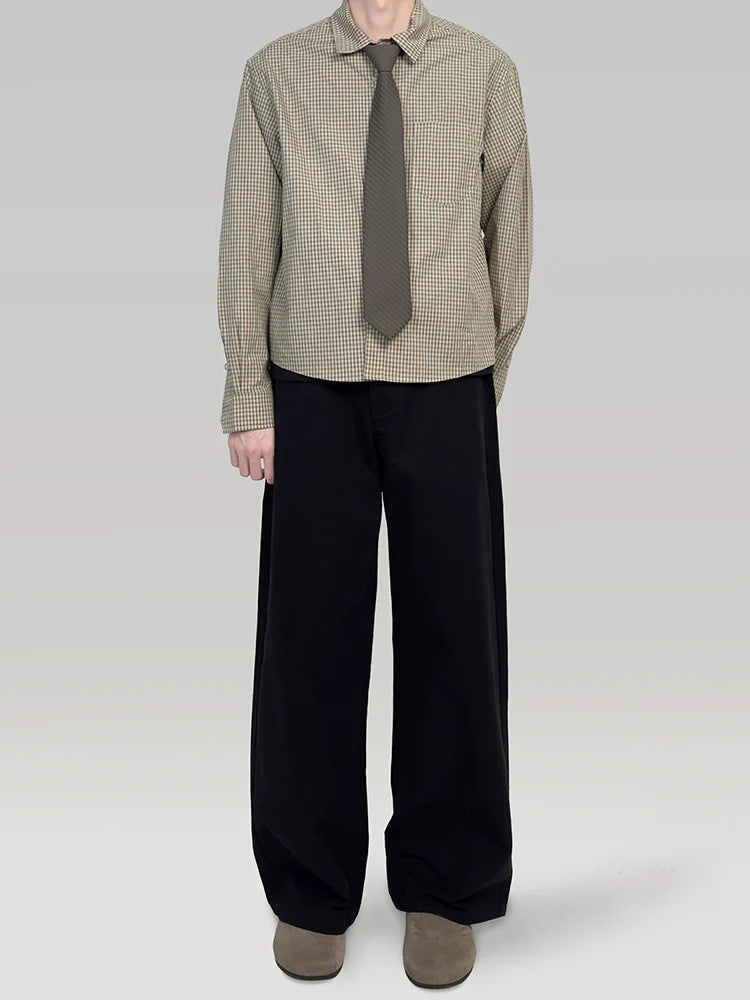 PLUS NO LOGO Plaid Long-sleeved Shirt