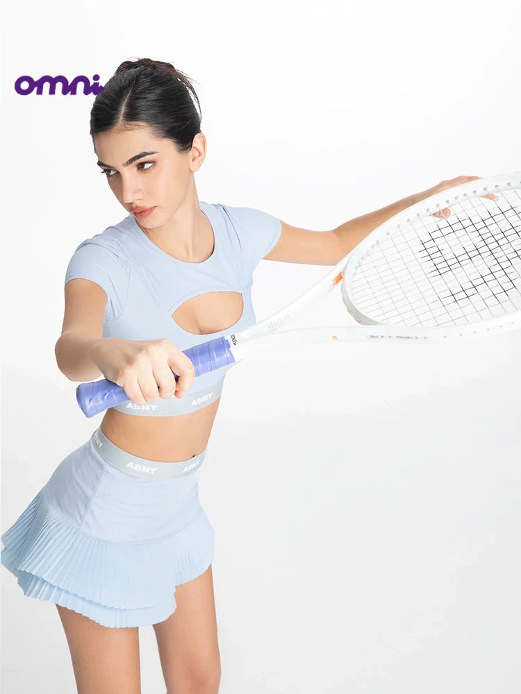 ABMY Irregular Tennis Sport Pleated Skirt