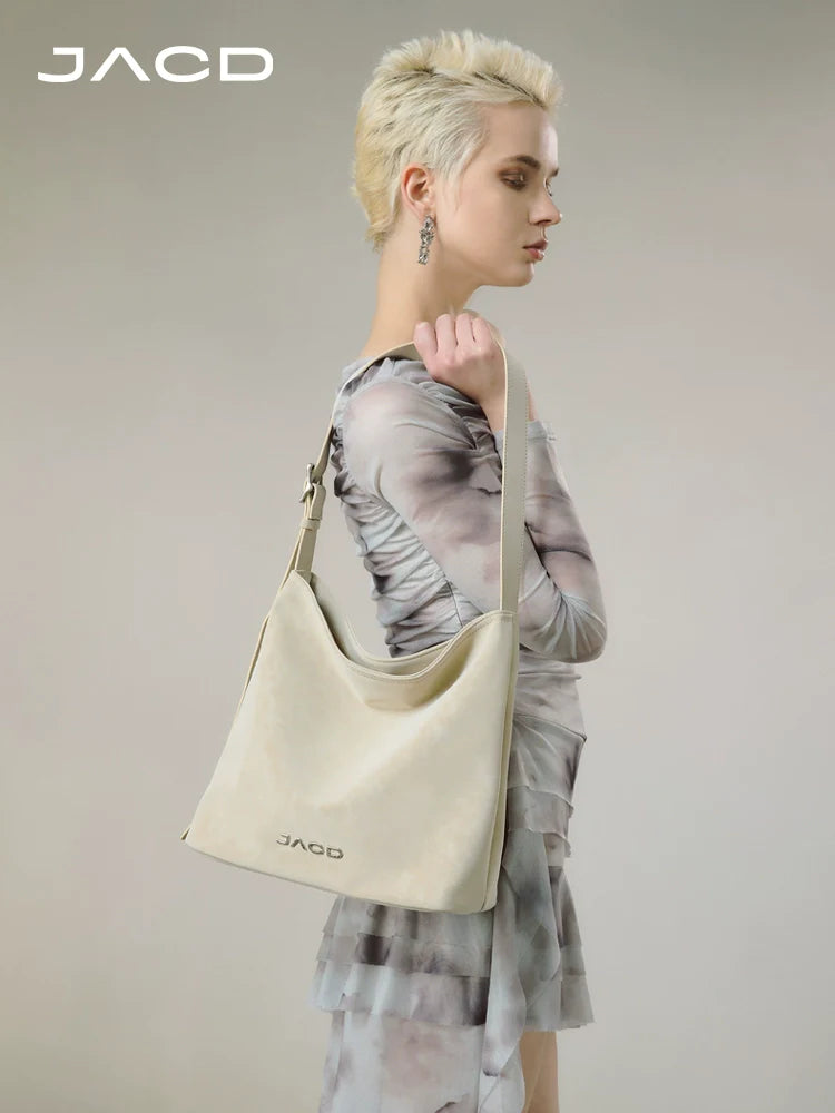 JACD Retro Matte Large Capacity Messenger Tote Bag