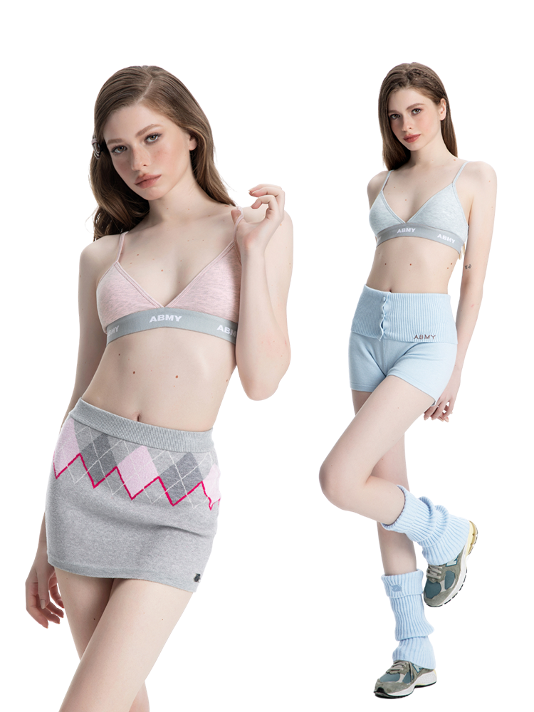 ABMY Triangle Cup Multi-color Steel-rimless Back Bra