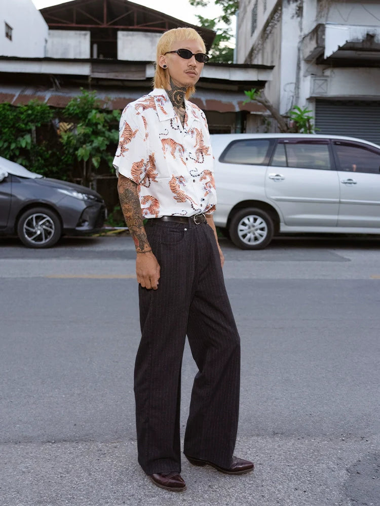 PUBLICRADIO Cuban Collar Casual Versatile Shirt