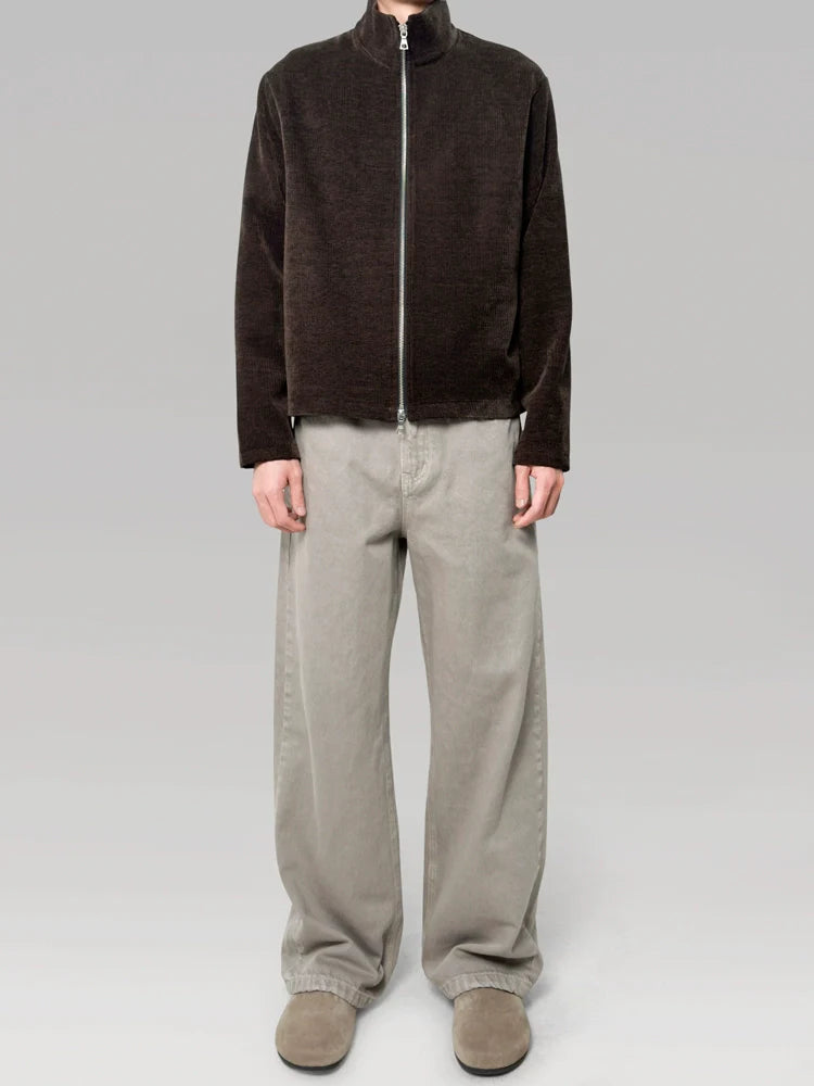 PLUS NO LOGO Loose Micro Wide Leg A-Leg Jeans