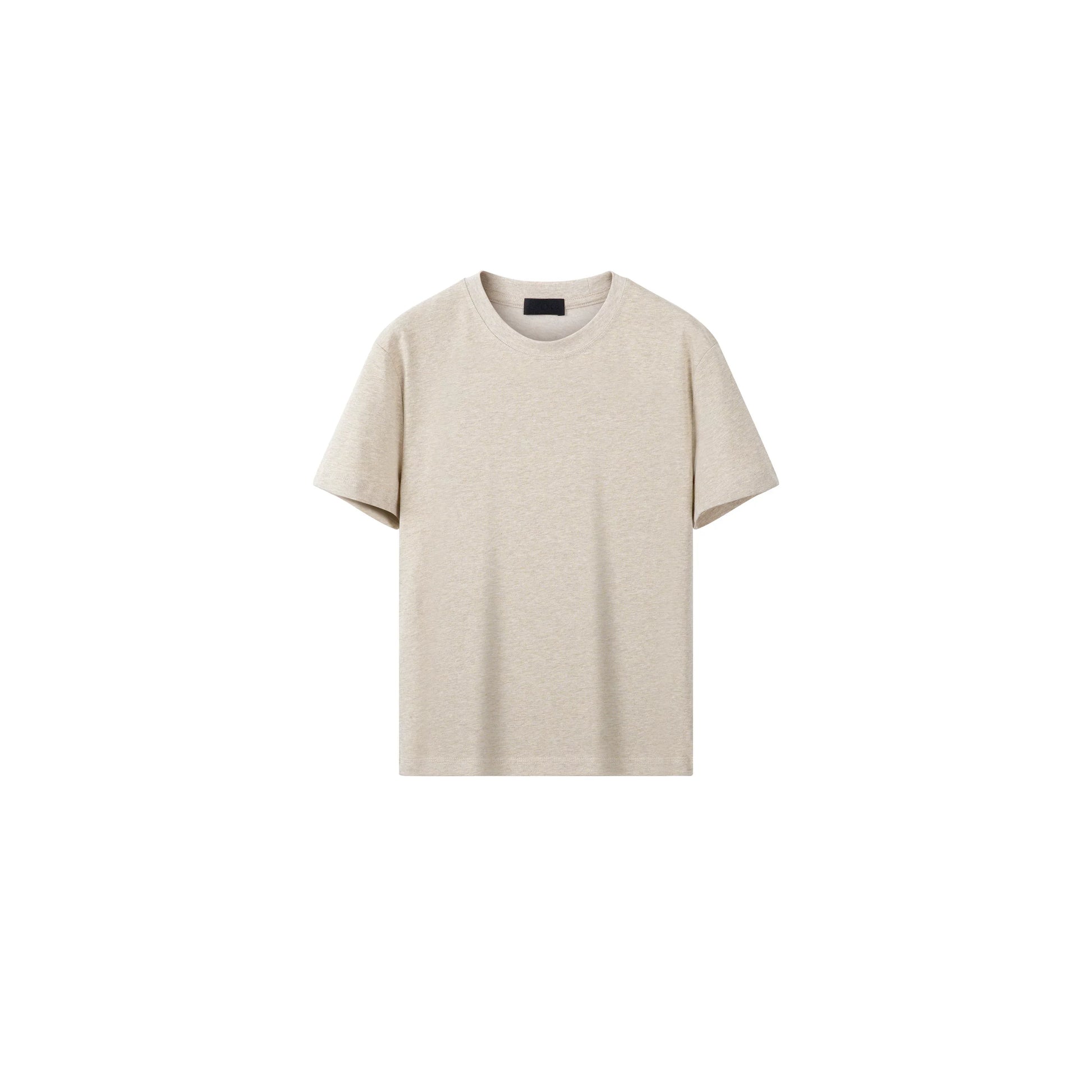 PLUS NO LOGO Casual Front Shoulder Short Sleeve Fitness Tee