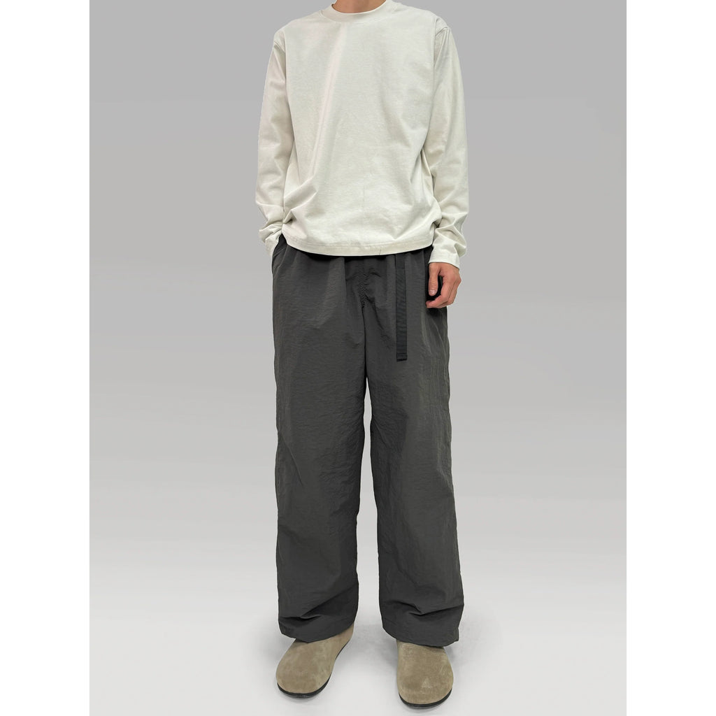 PLUS NO LOGO Waist Buckle Adjustment Loose Sports Trousers