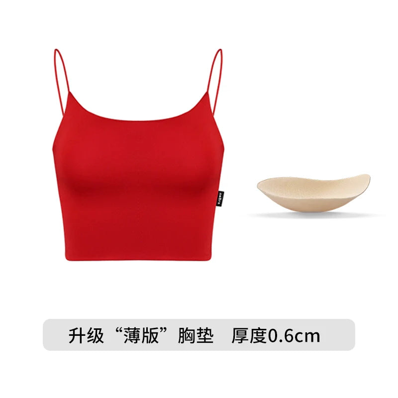 ABMY Self-contained Chest Pad Sexy and Thin Versatile Vest