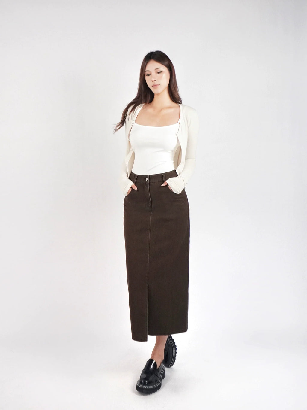 Jim Kennet Short Knitted Long Sleeve Cardigan