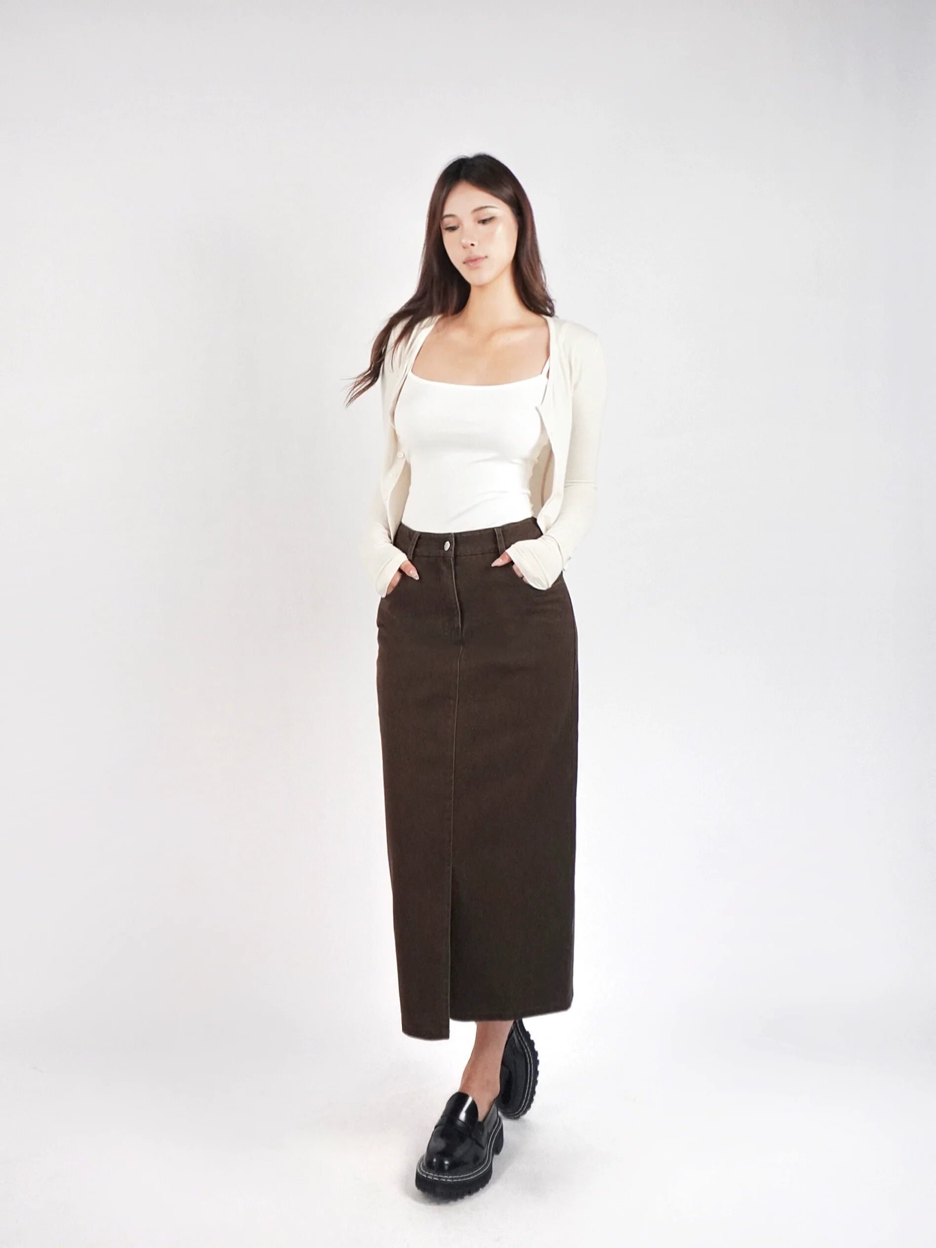 Jim Kennet Short Knitted Long Sleeve Cardigan