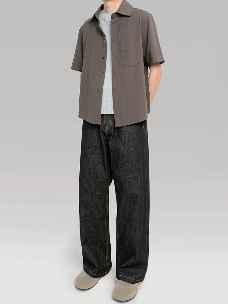 PLUS NO LOGOA Loose Straight Wide-leg Jeans