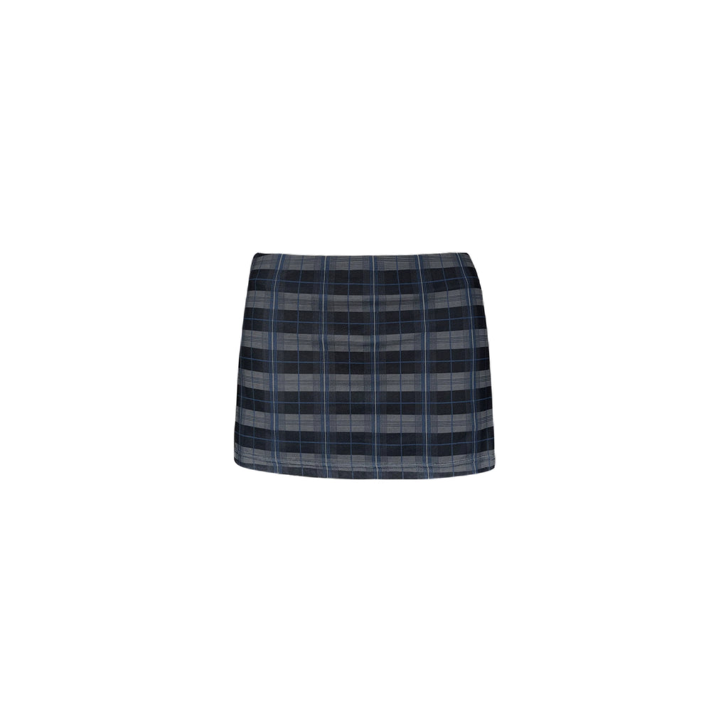 Jim Kennet Low-rise Plaid Anti-light Skirt