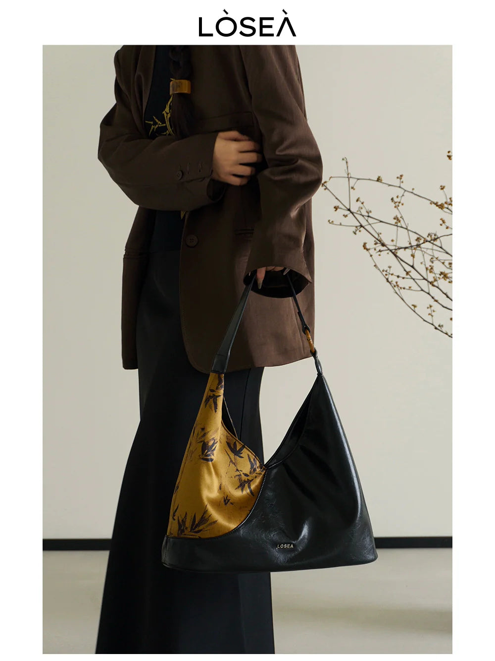 LOSEA Old Money Style New Chinese Style National Style Tote Bag