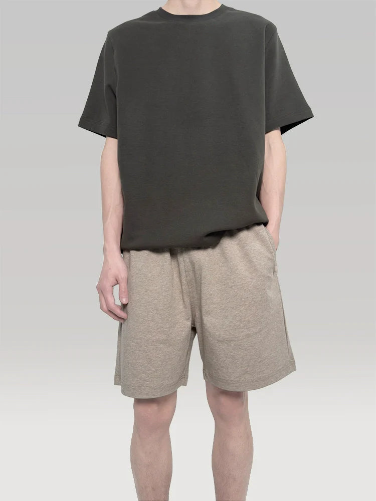 PLUS NO LOGO Thin Elastic and Breathable A-word Sports Shorts