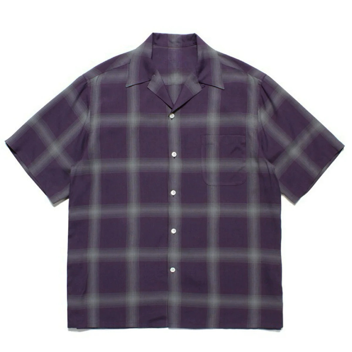 PUBLICRADIO Vintage Loose Plaid Ice Silk Shirt