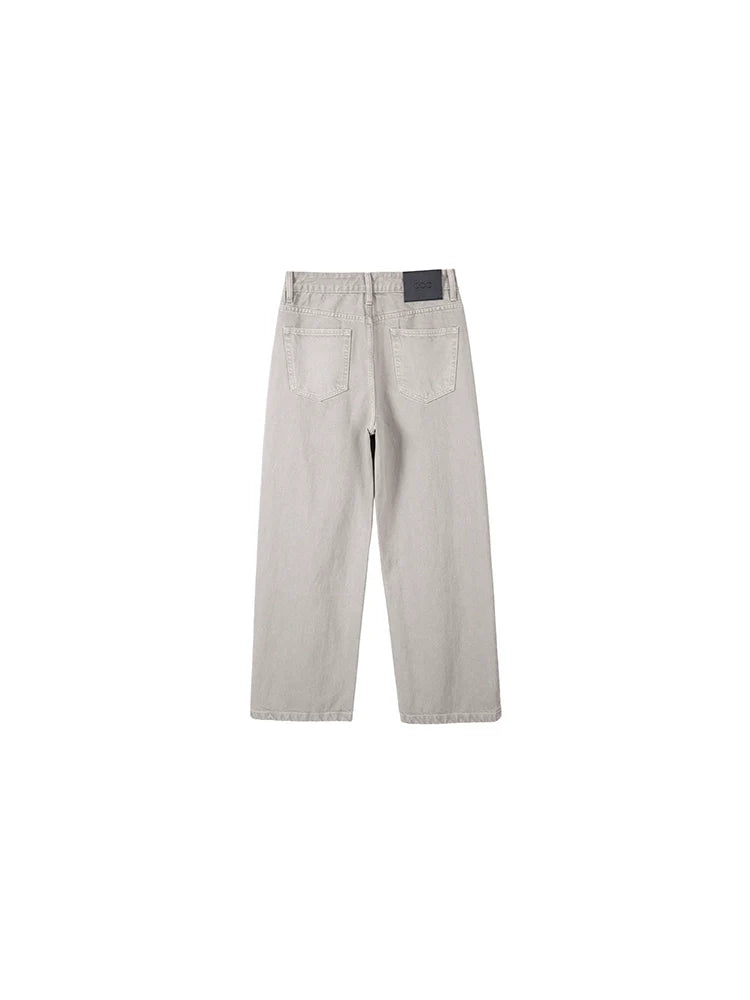 PLUS NO LOGO Loose Micro Wide Leg A-Leg Jeans