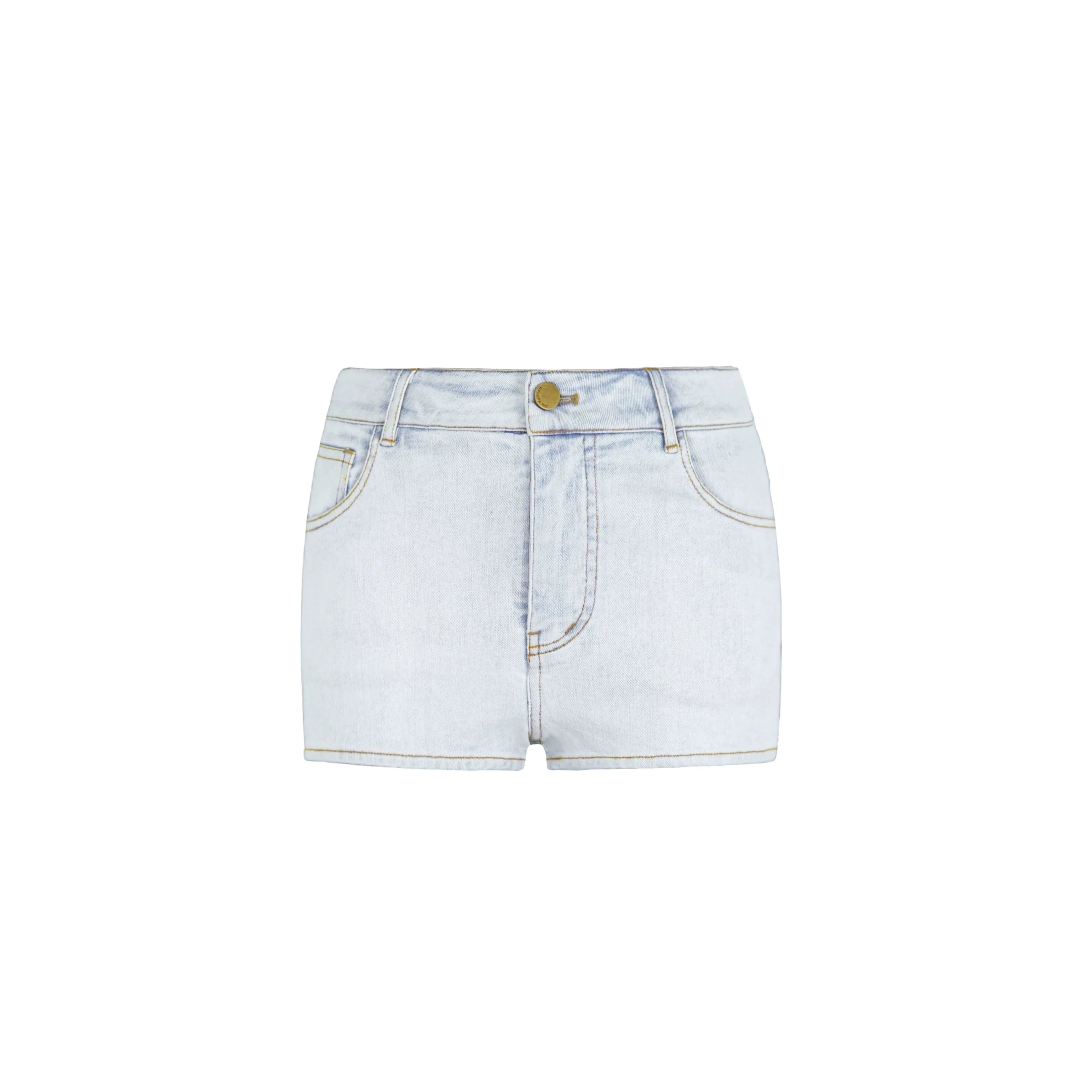 Jim Kennet Vintage Washed Stretch Denim Shorts