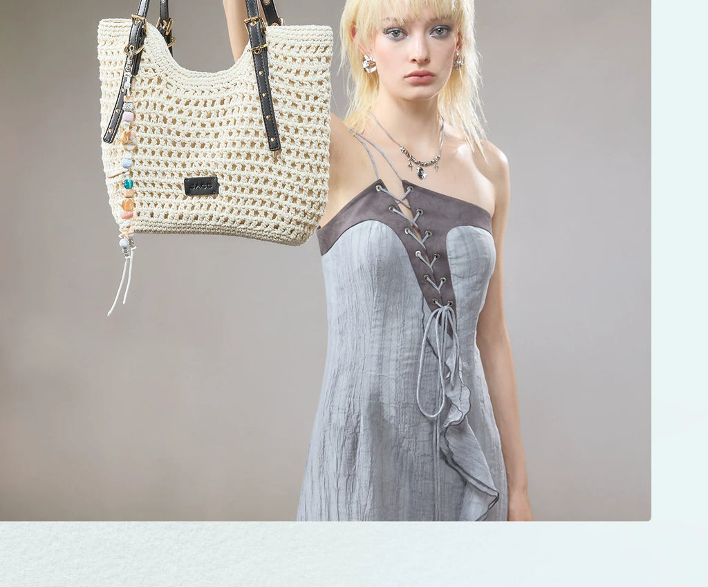 JACD Beach Holiday Woven Tote Bag