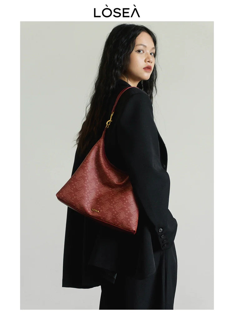 LOSEA Ruyi Moire Shoulder Premium Underarm Bag