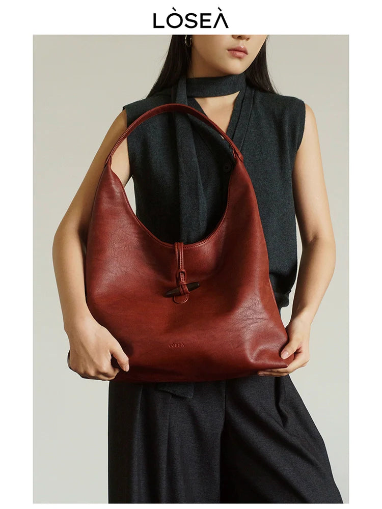 LOSEA New Chinese Minimalist Large Capacity Tote Bag