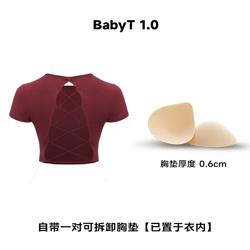 ABMY Back Hollow Strap with Chest Pad Tee