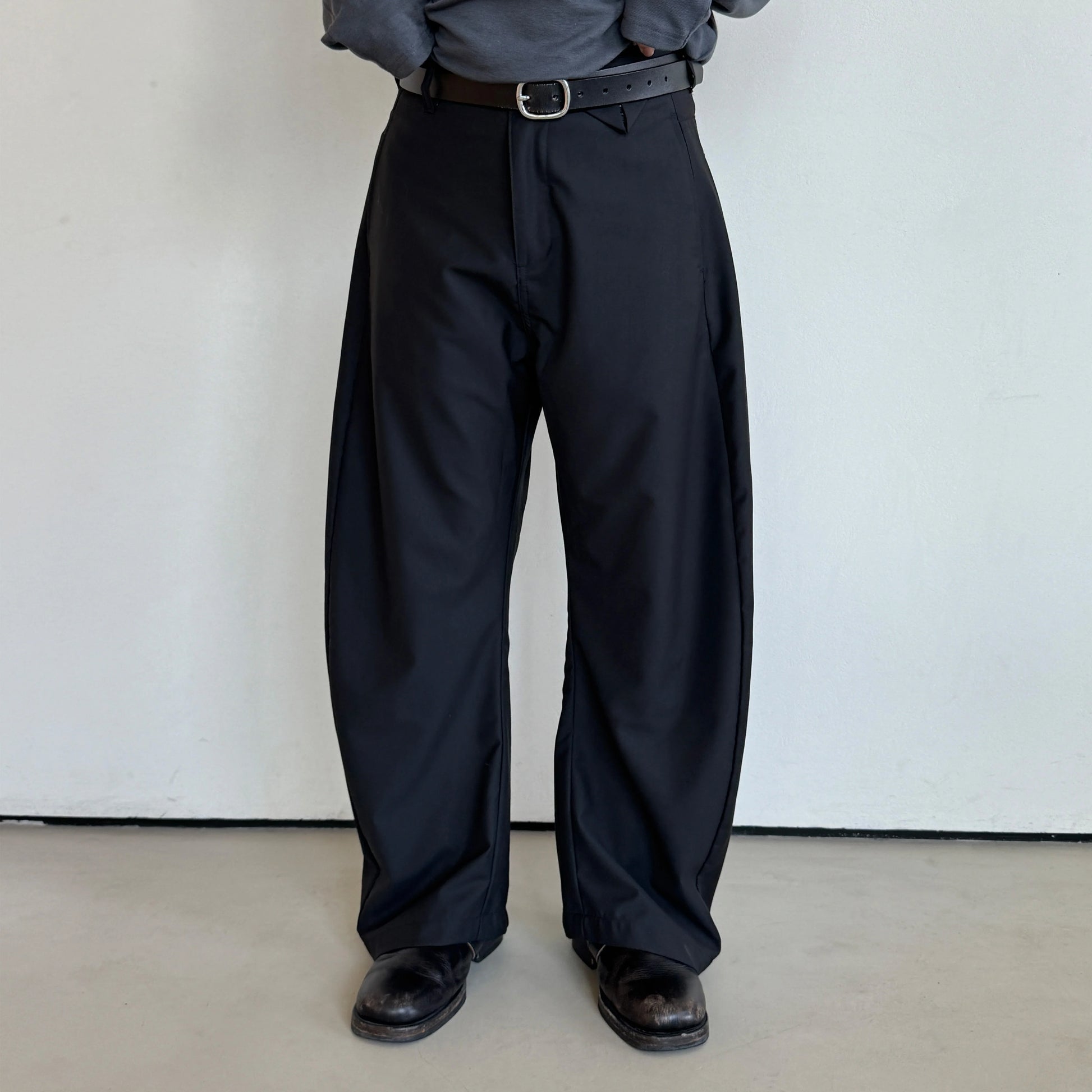 Anniehall Anti-Wrinkle Drape Scimitar Pants