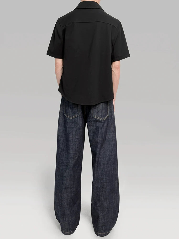 PLUS NO LOGOA Loose Straight Wide-leg Jeans